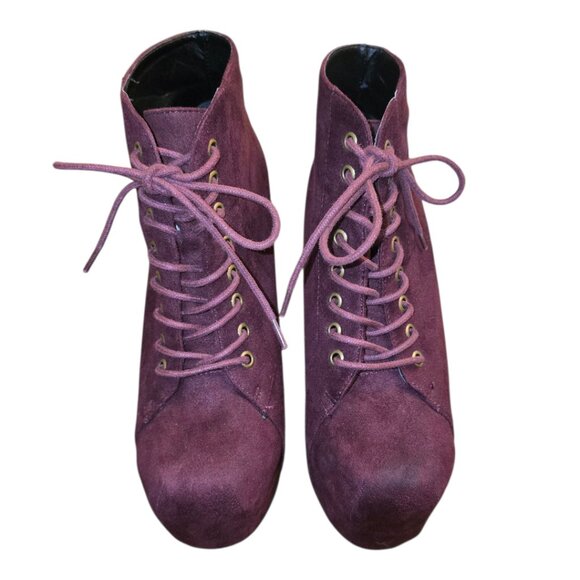 SPEED LIMIT 98 Platform Ankle Booties sz 7.5 - Picture 5 of 7